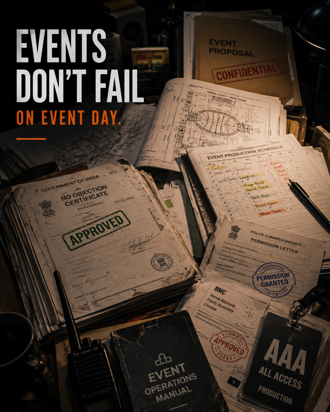 Events don't fail on show day